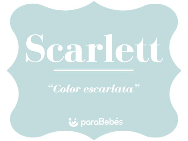 Significado del nombre Scarlett