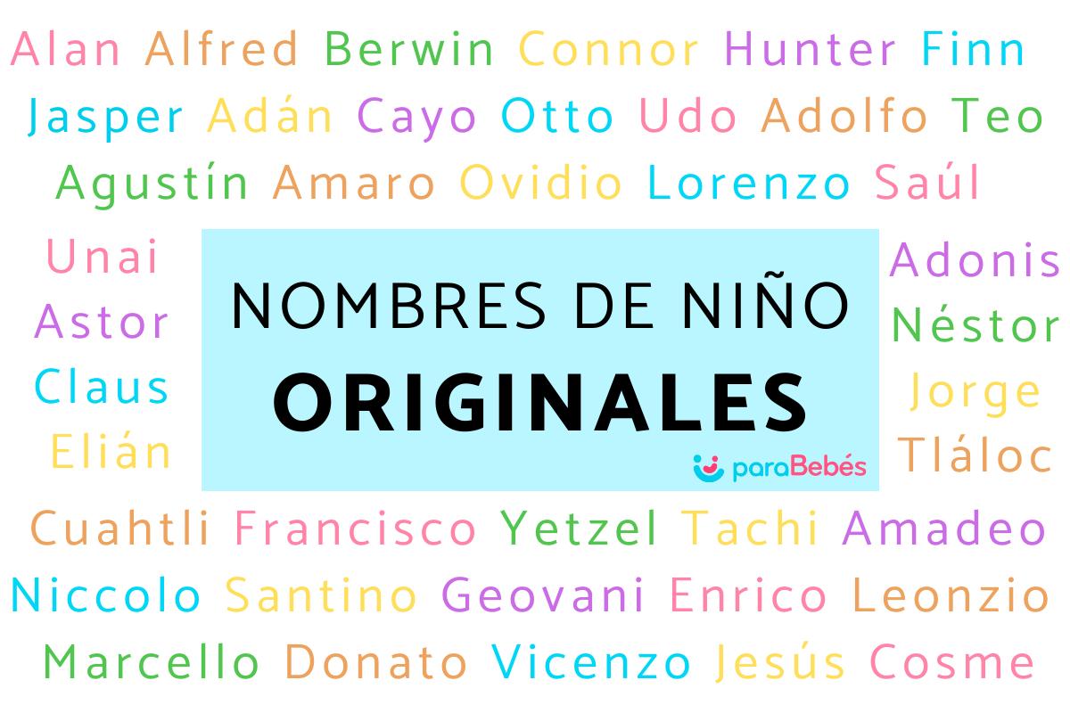 Nombres únicos para niño