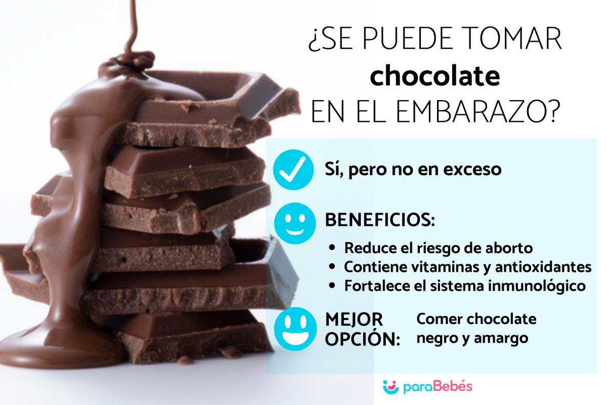 ¿Se puede tomar chocolate en el embarazo?
