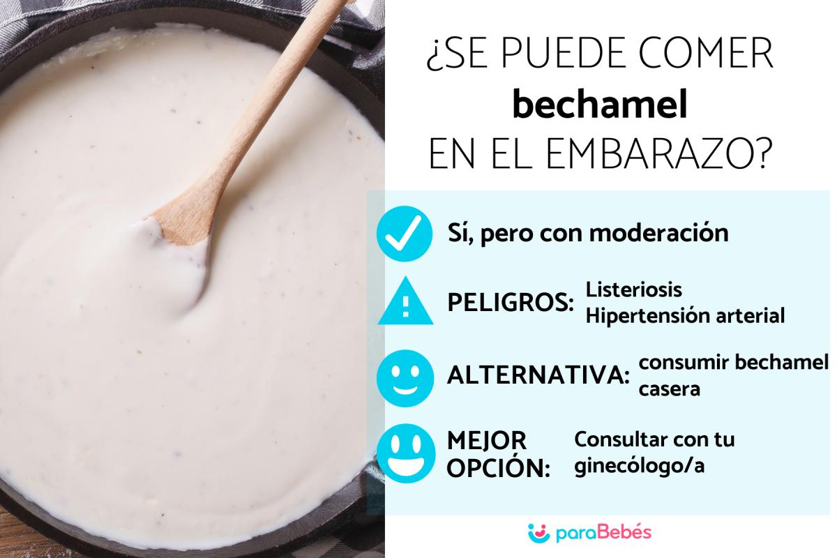 ¿Se puede comer bechamel en el embarazo?