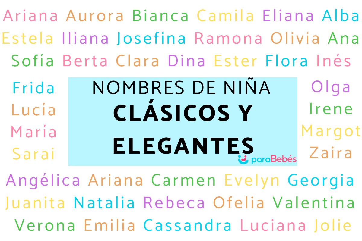 Nombres de niña clásicos y elegantes