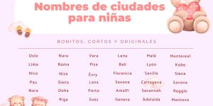 Nombres de ciudades para niñas