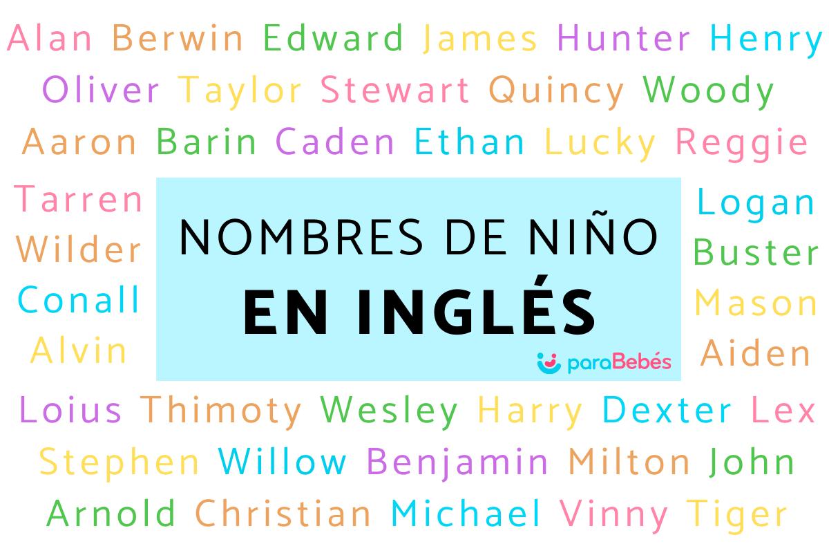 Nombres de niño en inglés