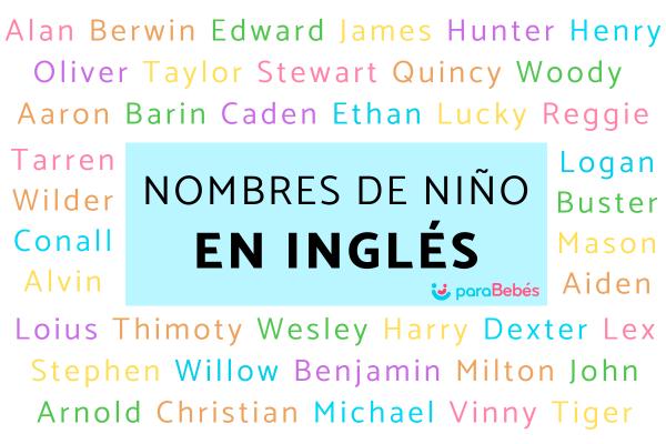 Nombres de niño en inglés