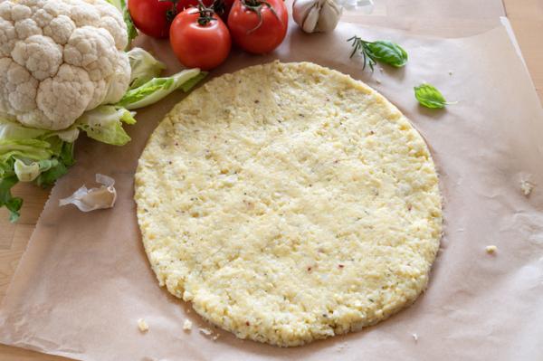 Comidas saludables para niños - Pizza de coliflor