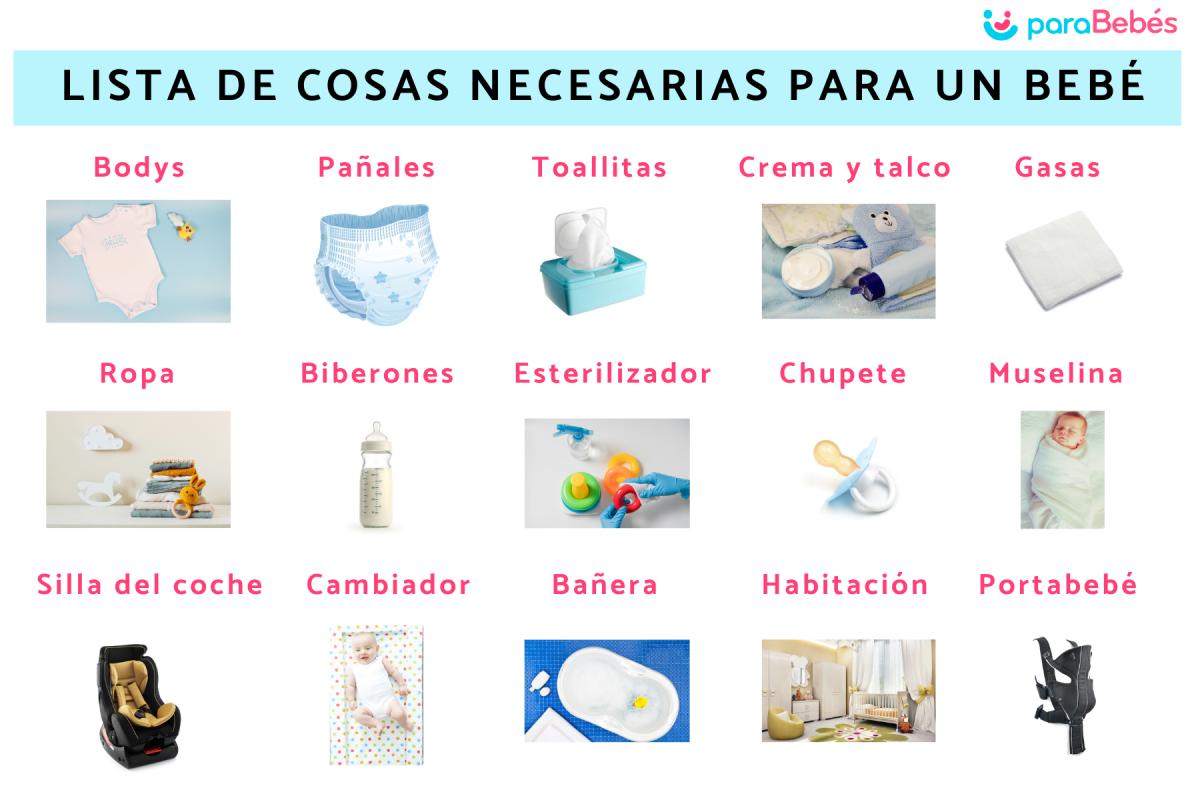 Lista de cosas necesarias para un bebé