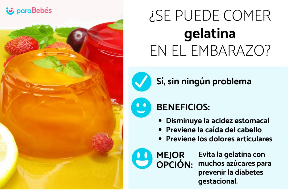 ¿Puedo comer gelatina en el embarazo?