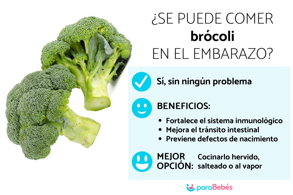 ¿Puedo comer brócoli en el embarazo?