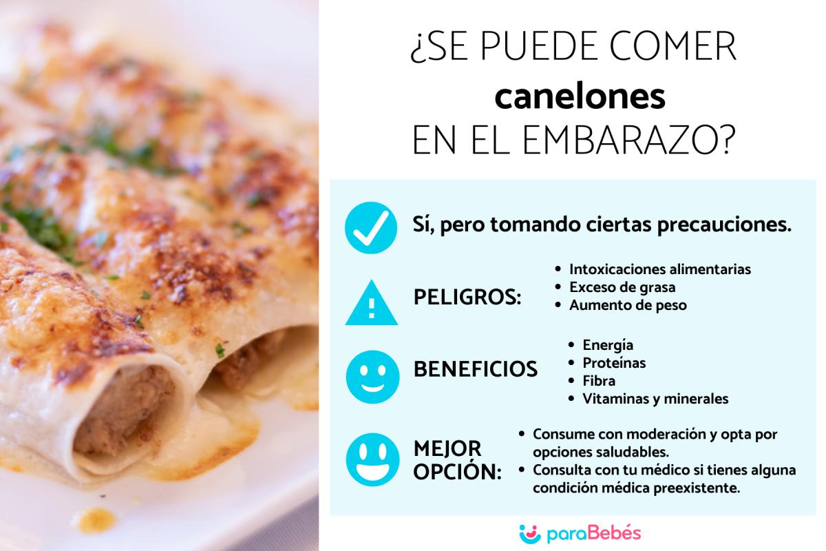 ¿Puedo comer canelones en el embarazo?