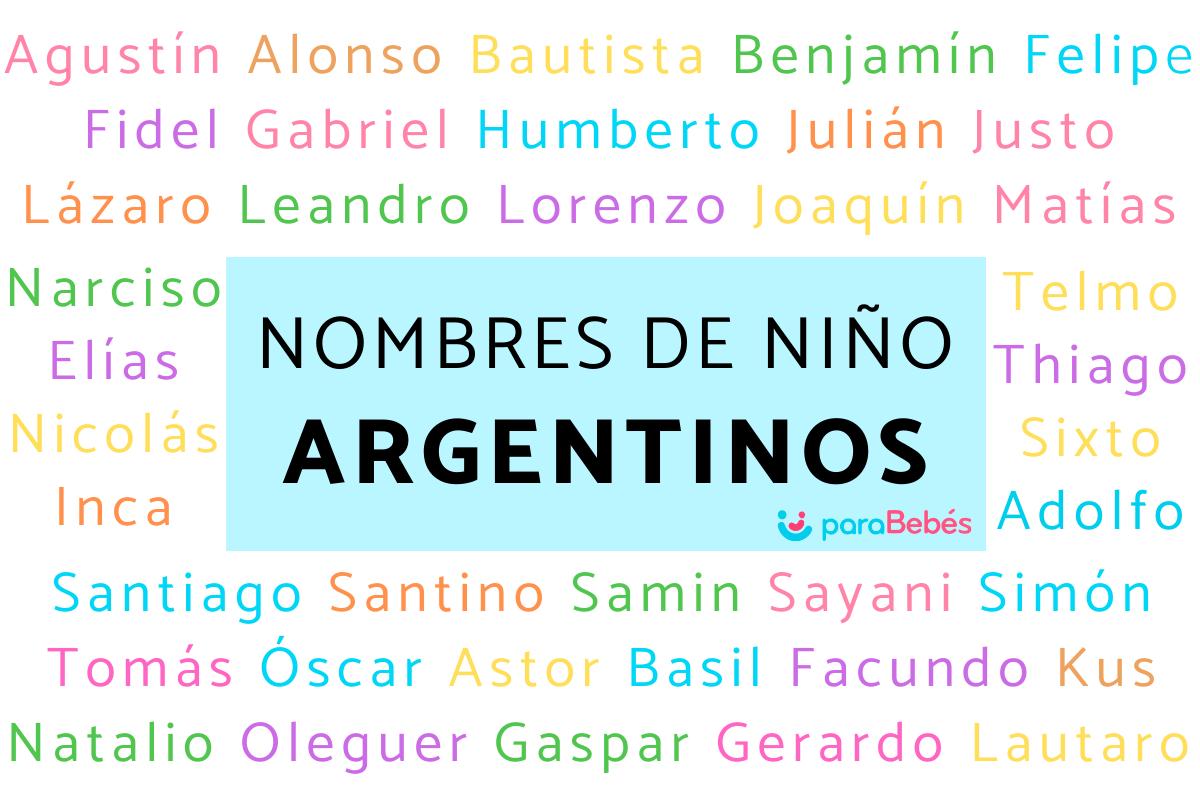 Nombres de niños argentinos y su significado