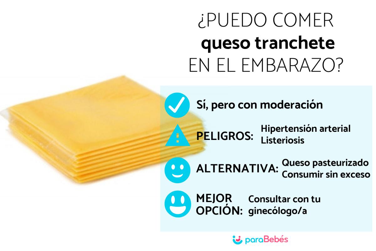 ¿Puedo comer queso tranchete en el embarazo?