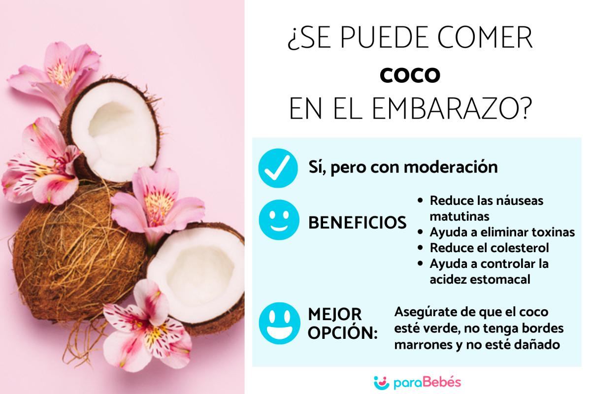 ¿Se puede comer coco en el embarazo?