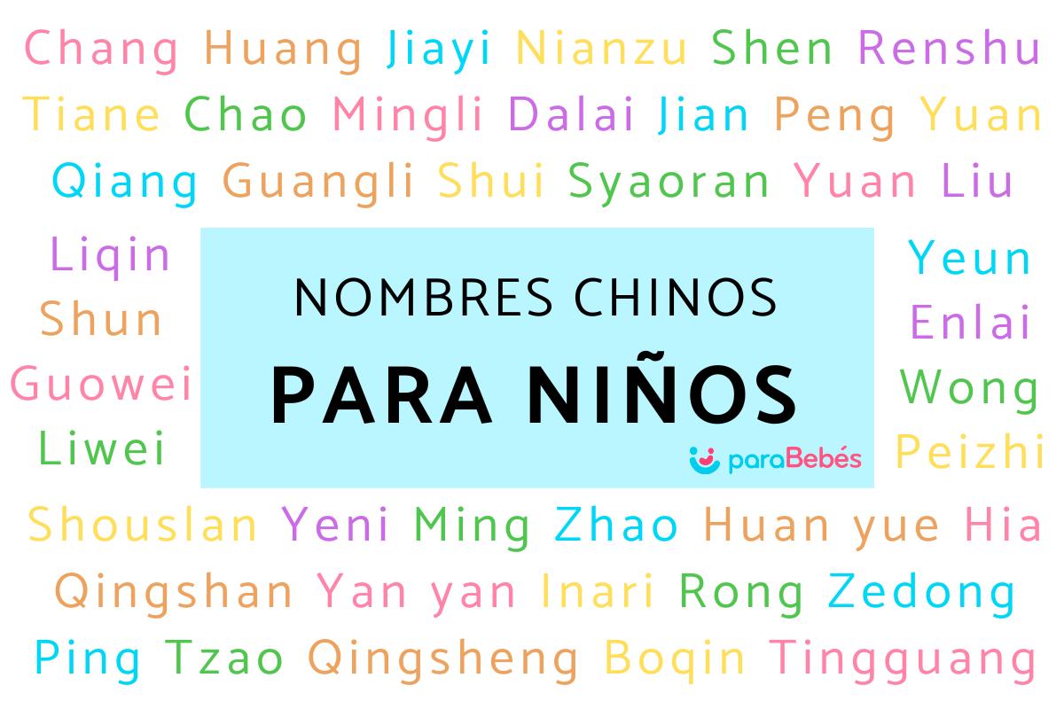Nombres chinos para niños