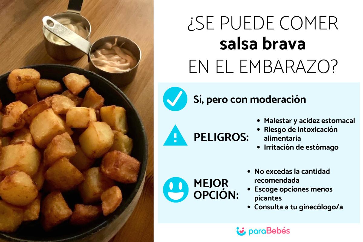 ¿Puede comer salsa brava una embarazada?