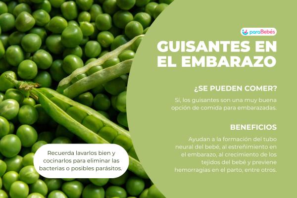Guisantes en el embarazo: beneficios y cómo cocinarlos