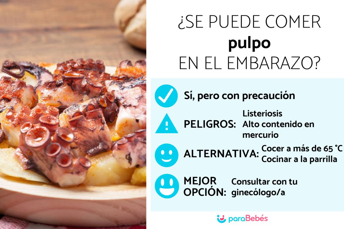 ¿Se puede comer pulpo en el embarazo?