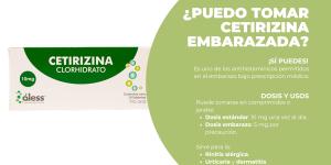 ¿Se puede tomar cetirizina en el embarazo?