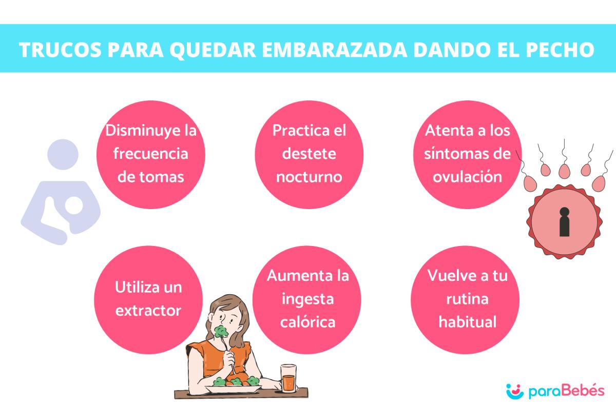 Trucos para quedar embarazada dando el pecho