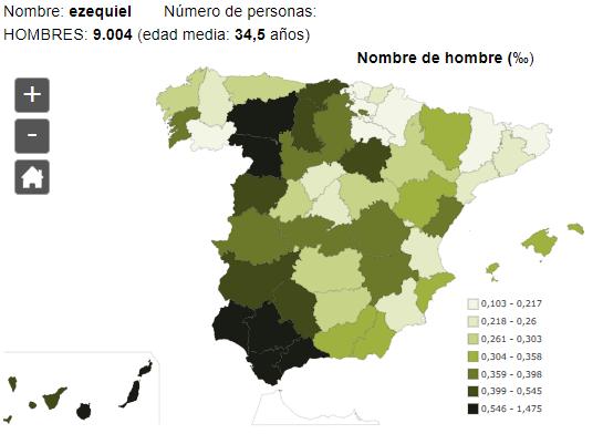 Significado del nombre Ezequiel - Popularidad del nombre Ezequiel