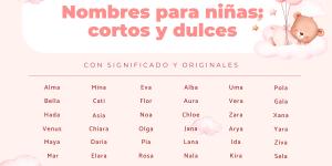 Nombres de niña cortos y dulces