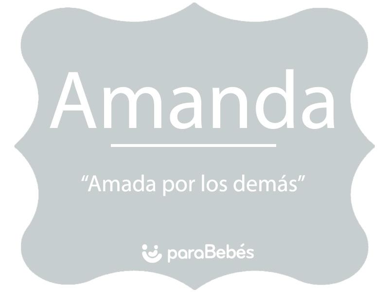 Pin em Significado amanda