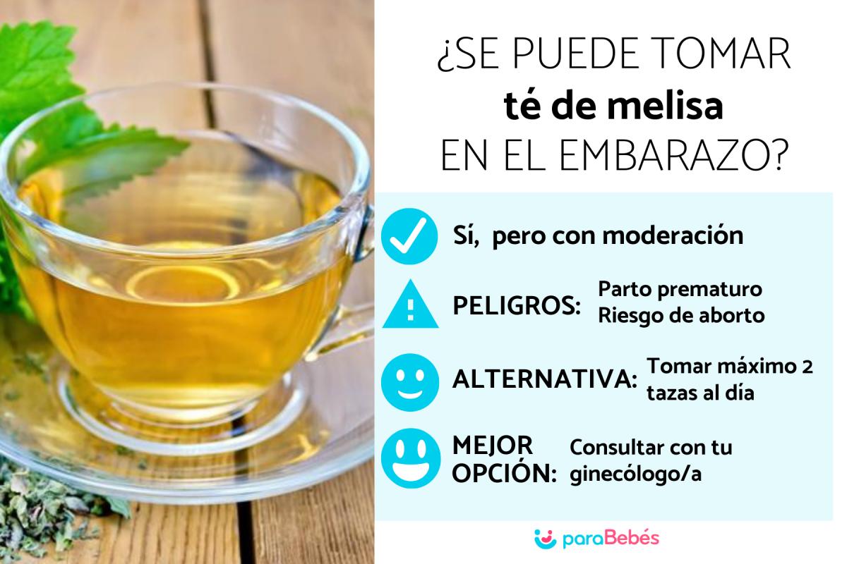 ¿Se puede tomar té de melisa en el embarazo?