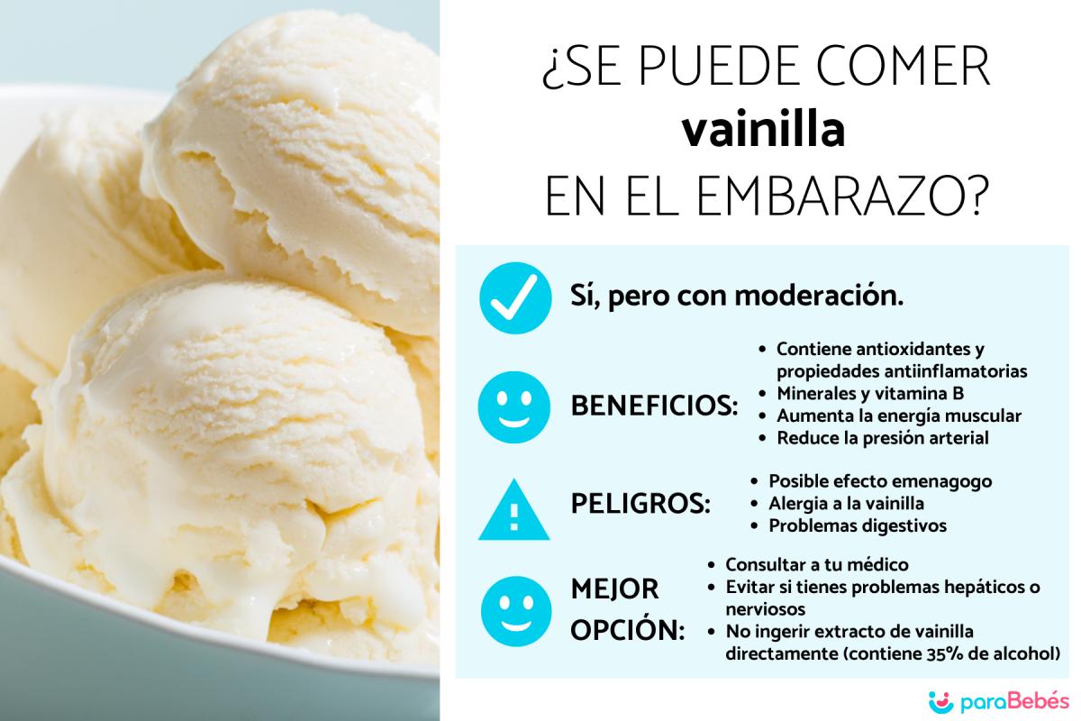 ¿Puedo tomar vainilla en el embarazo?