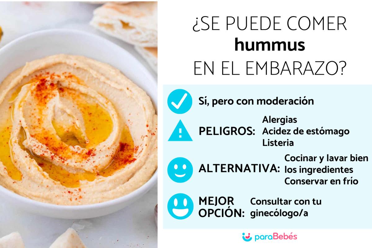 ¿Se puede comer hummus en el embarazo?