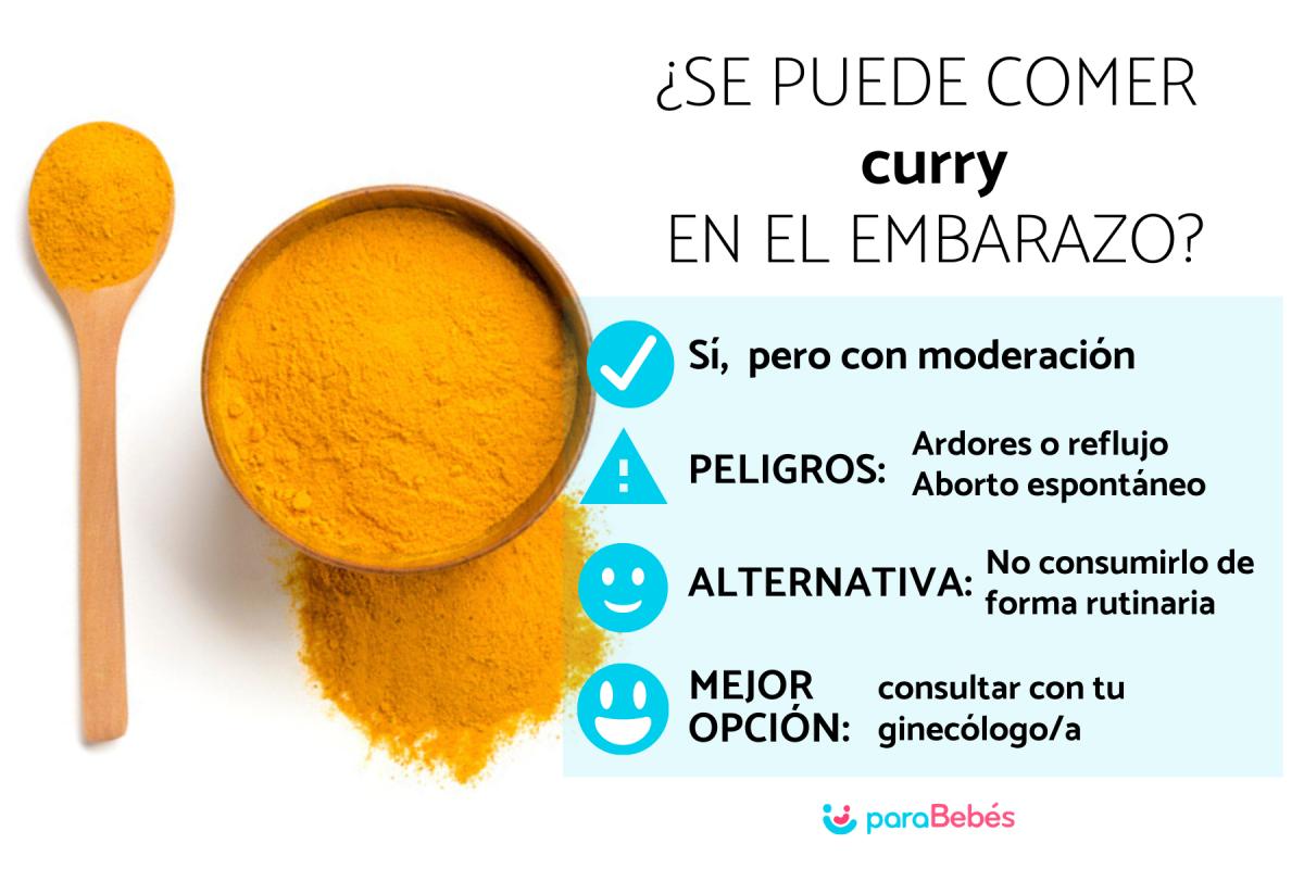 ¿Se puede comer curry en el embarazo?