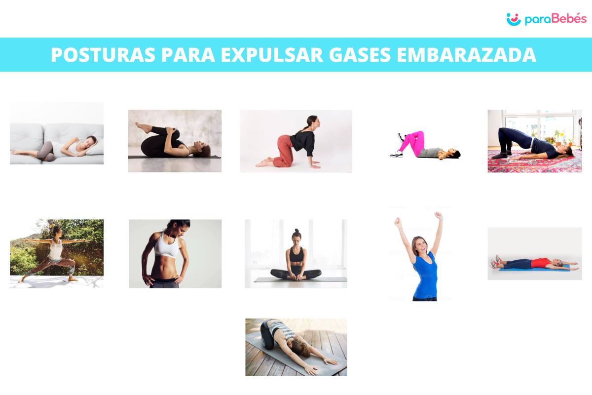 Posturas para expulsar gases embarazada