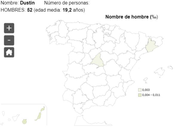 Significado del nombre Dustin - Popularidad del nombre Dustin 