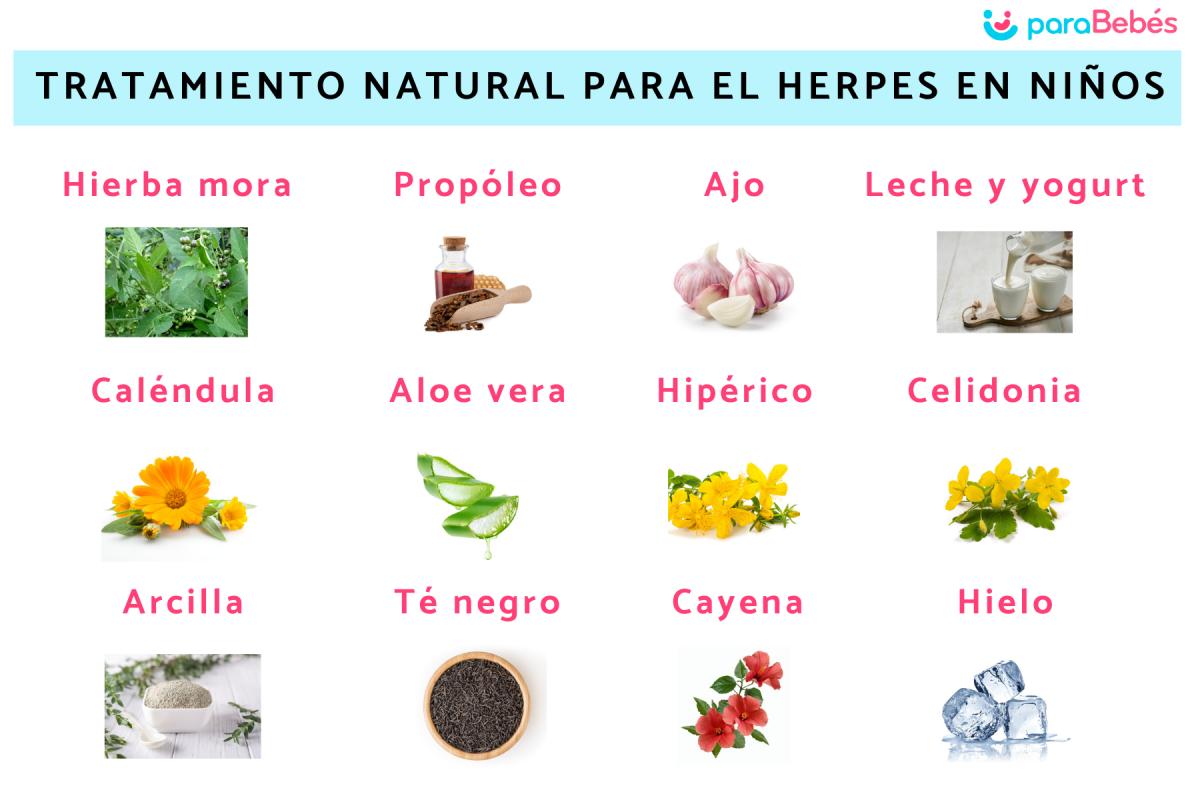 Tratamiento natural para el herpes en niños