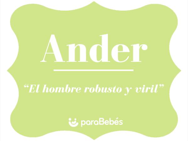 Significado del nombre Ander