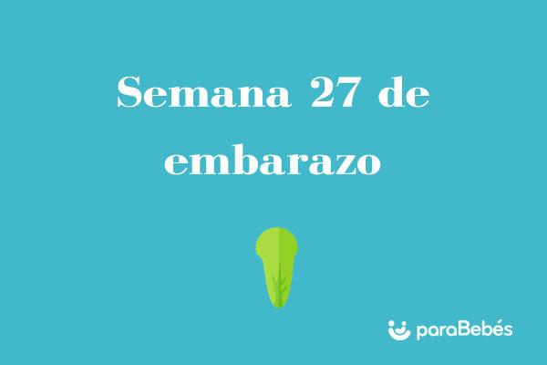 Semana 27 de embarazo