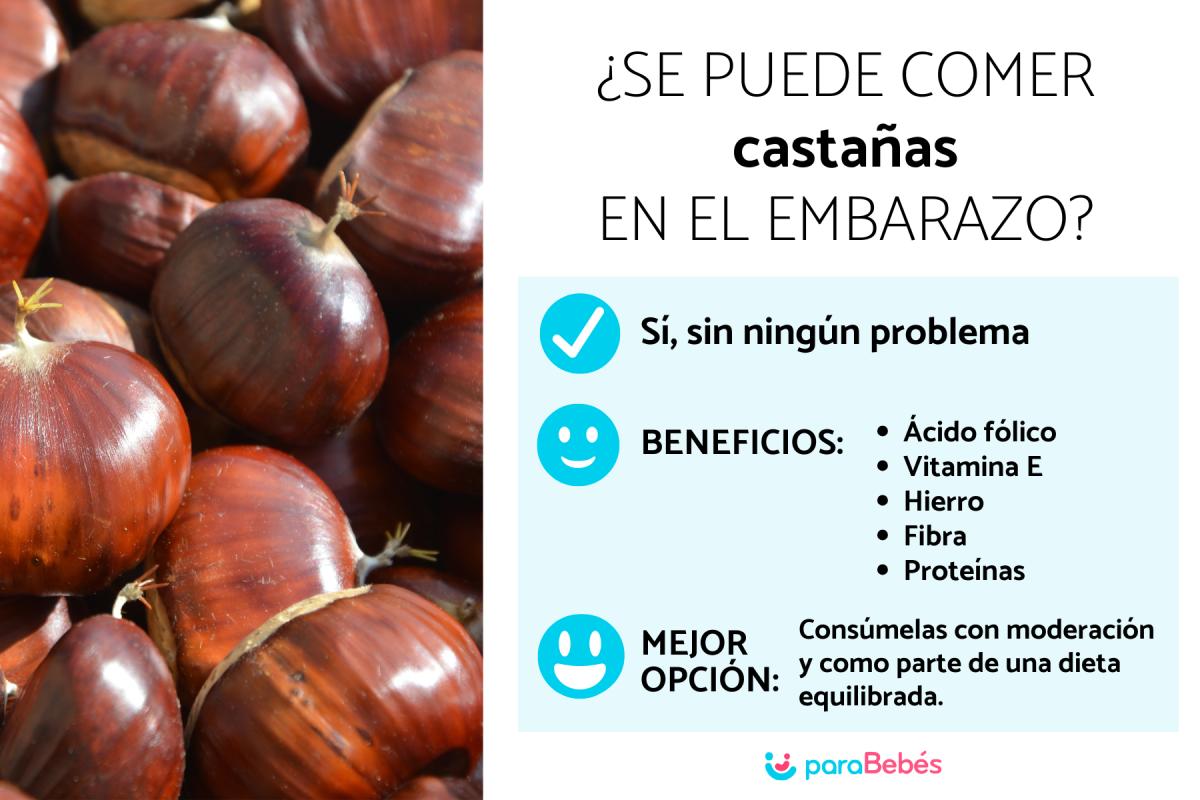 ¿Se pueden comer castañas en el embarazo?