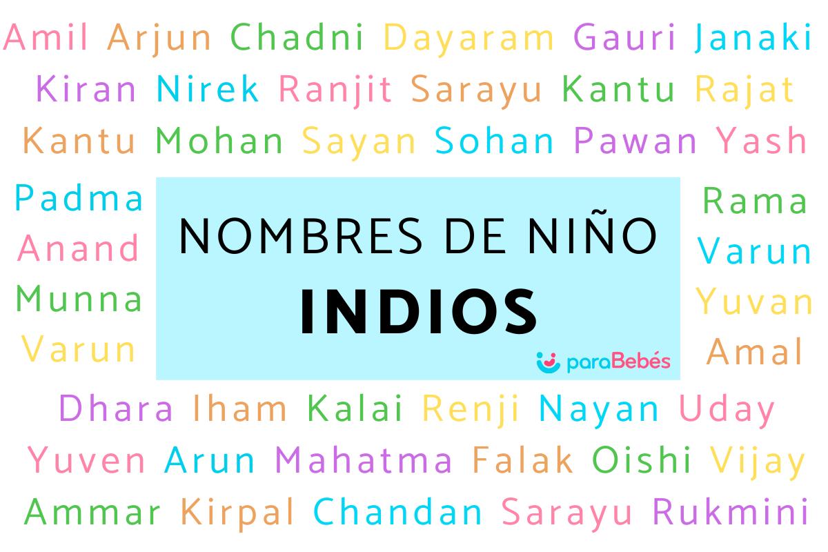 Nombres indios para niño