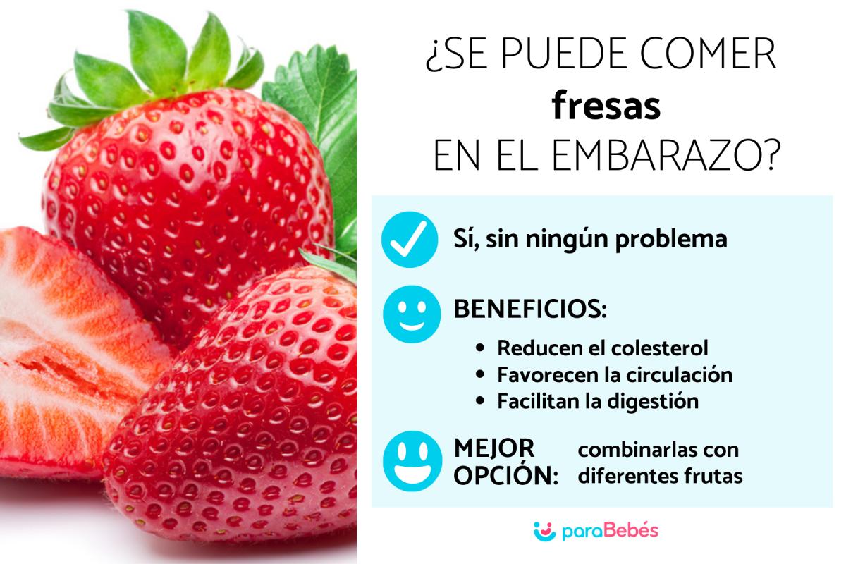 ¿Es bueno comer fresas en el embarazo?