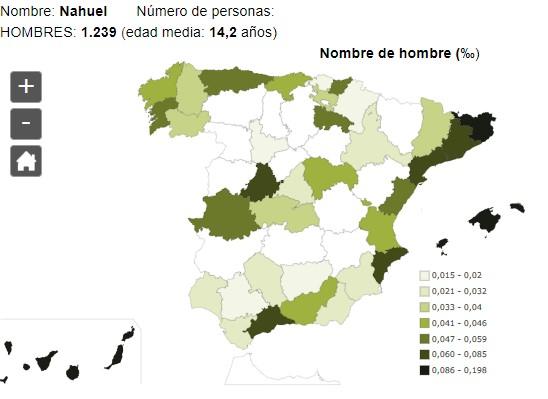 Significado del nombre Nahuel - Popularidad del nombre Nahuel