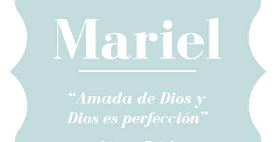 Significado del nombre Mariel