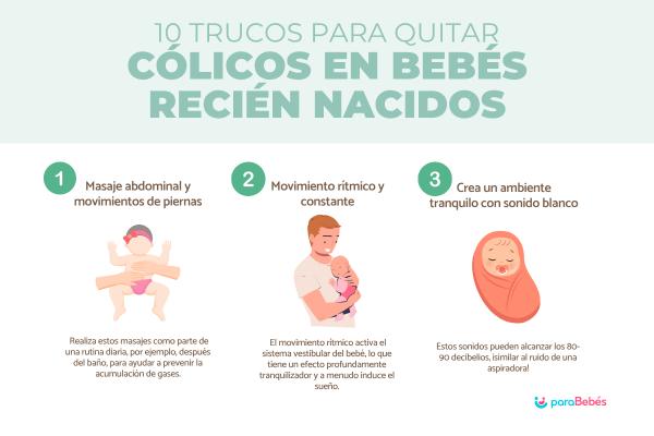 Cómo quitar cólicos en bebés recién nacidos: técnicas y trucos