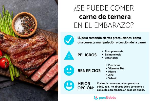 ¿Puedo comer carne de ternera en el embarazo?