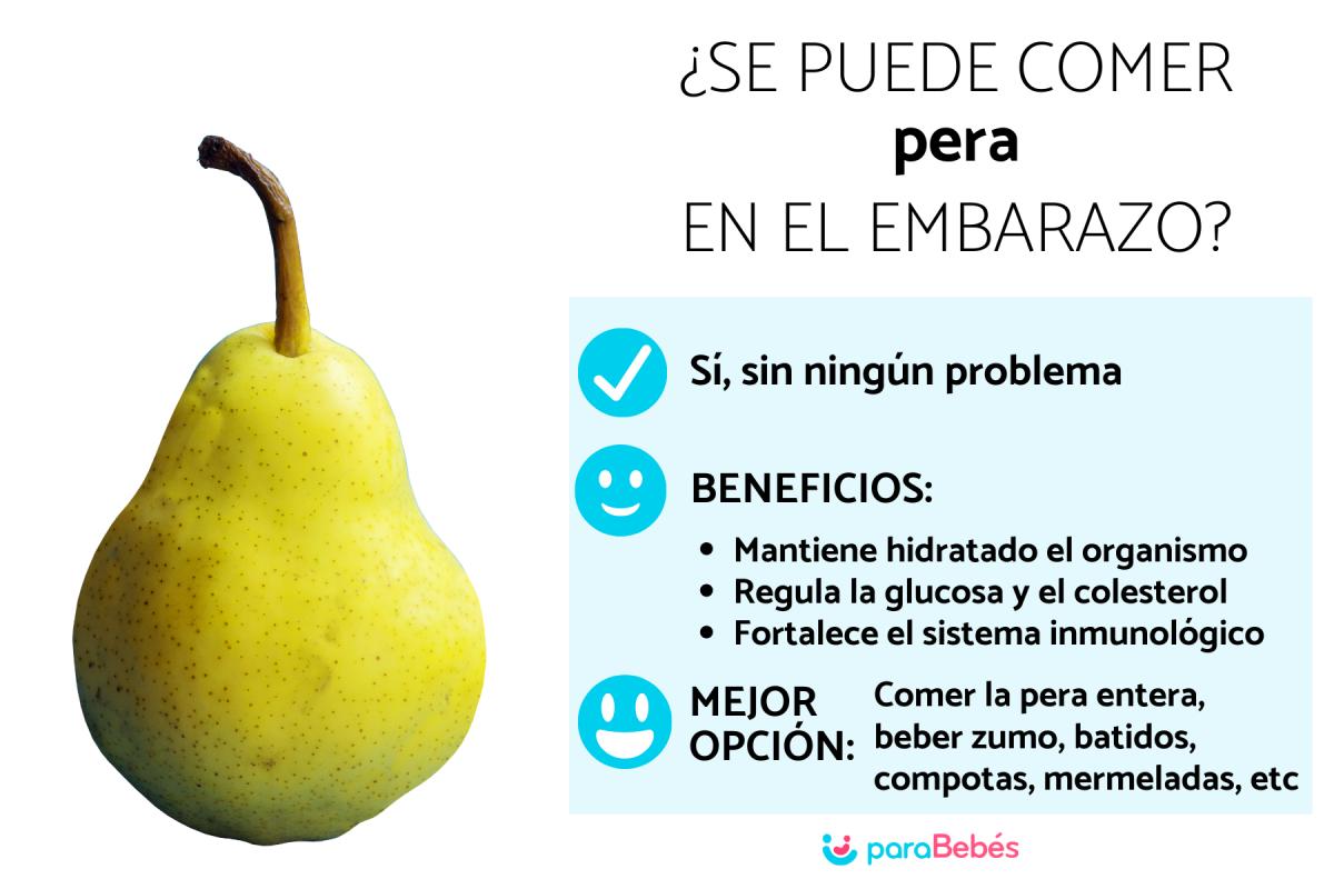¿Es bueno comer pera en el embarazo? - Beneficios y precauciones