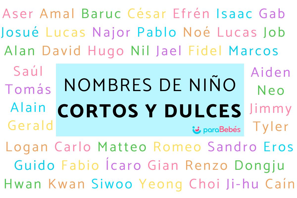Nombres de niño cortos y dulces