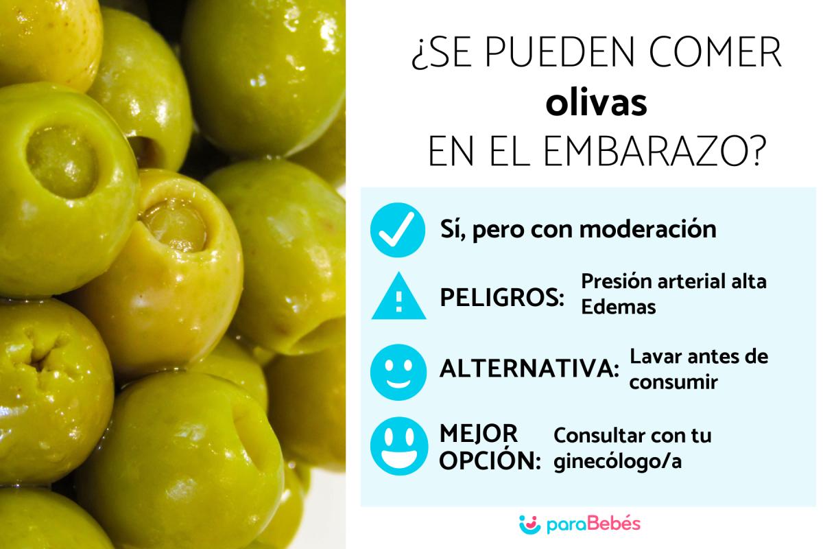 ¿Se pueden comer aceitunas en el embarazo?
