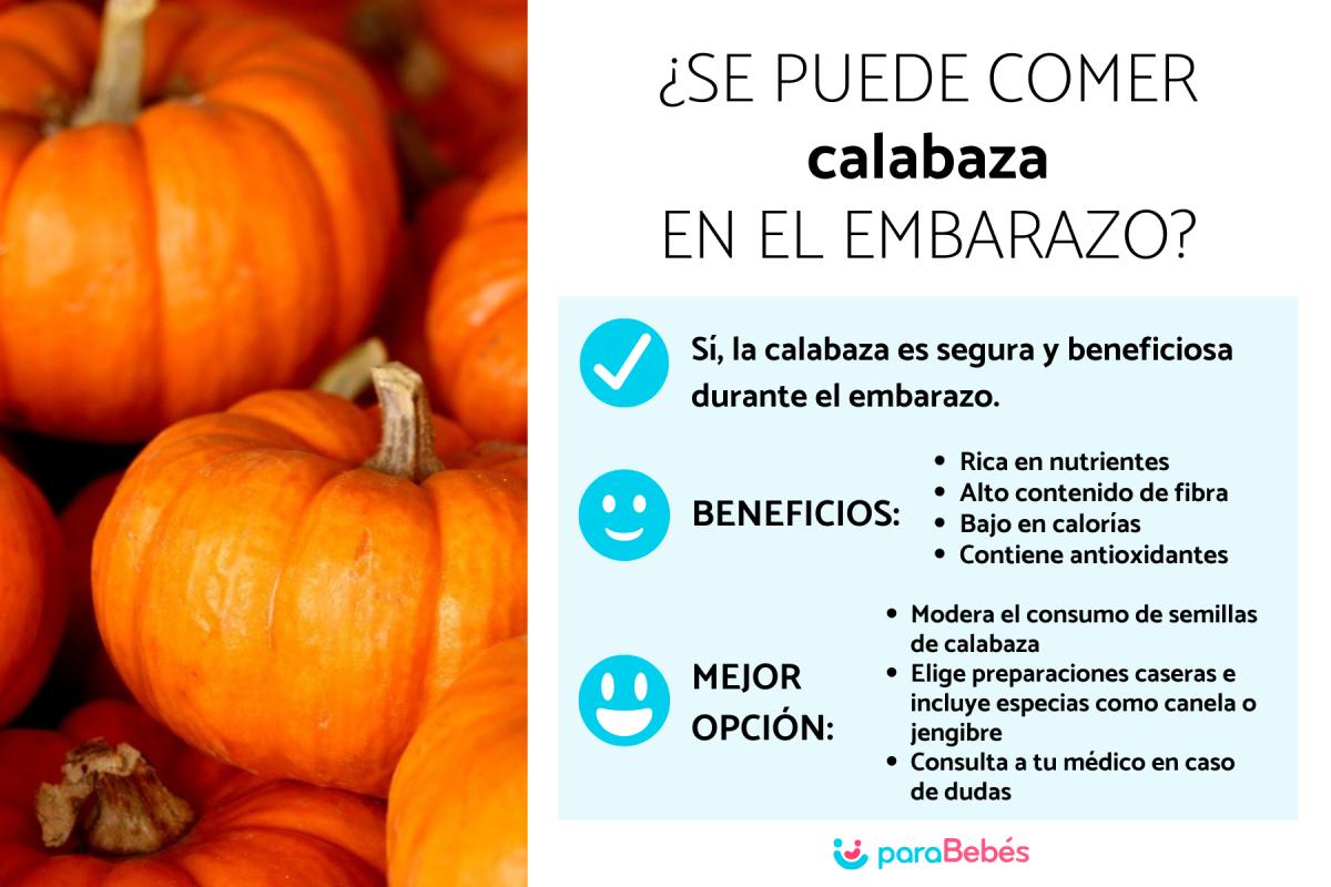 ¿Se puede comer calabaza en el embarazo?