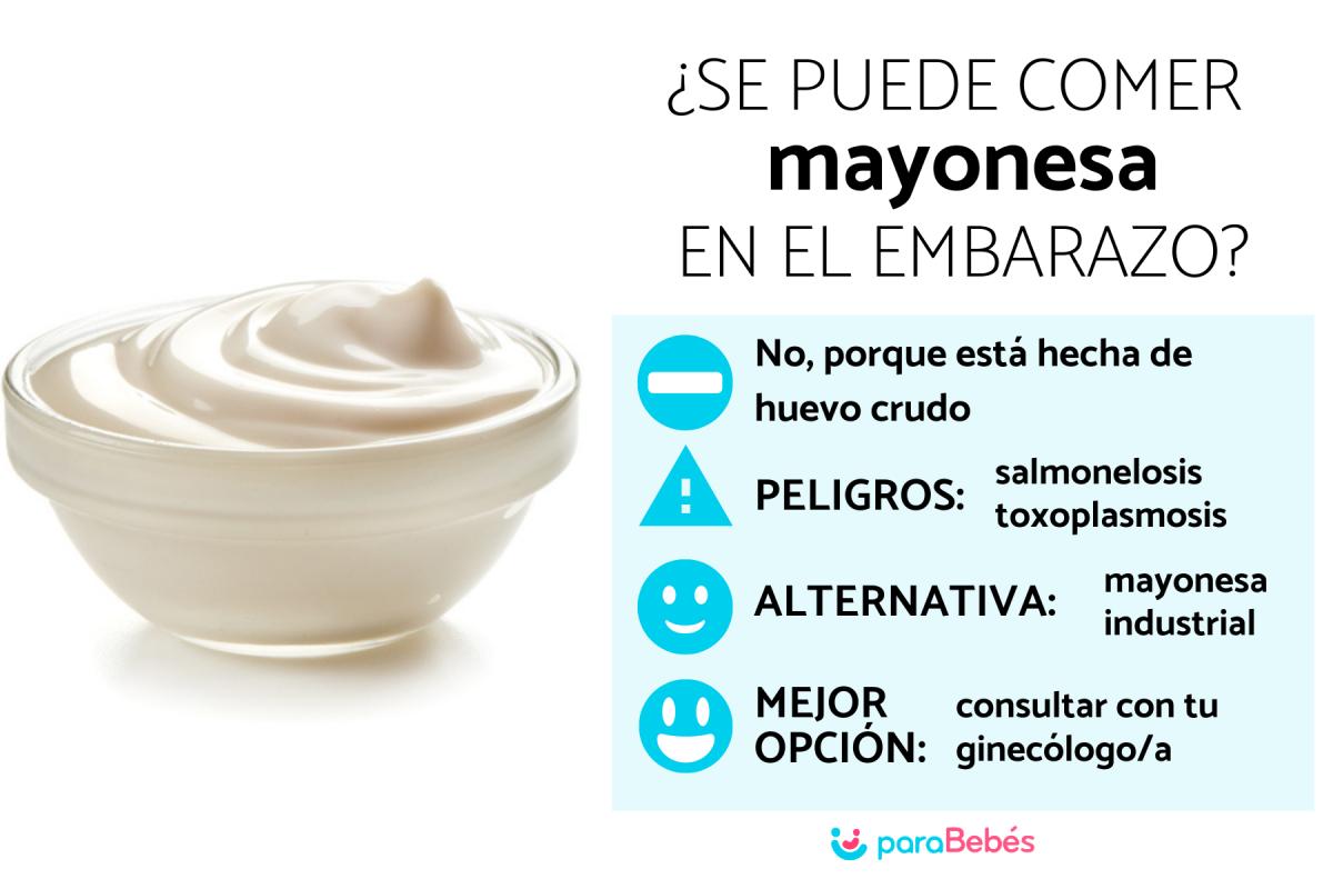 ¿Se puede comer mayonesa en el embarazo?