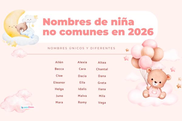 Nombres de niñas no comunes para 2026