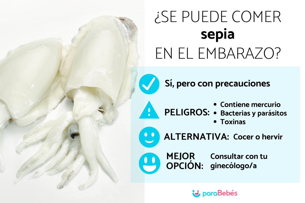 ¿Puedo comer sepia estando embarazada?