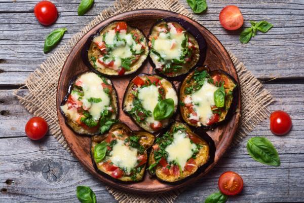 Cenas saludables para niños - Pizzetas de berenjena 