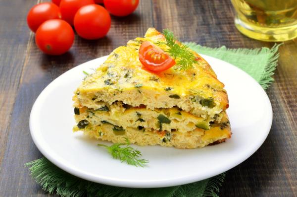 Cenas saludables para niños - Tortilla de calabacín 